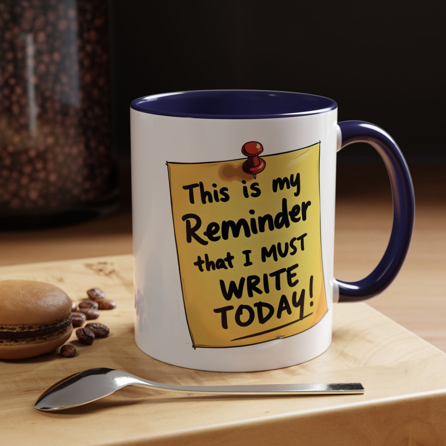 Writing Reminder Accent Coffee Mug