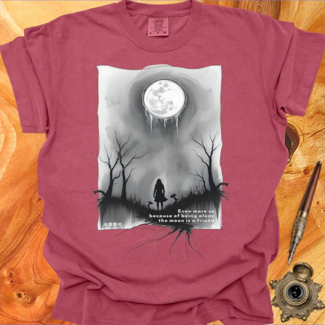 The Moon is a Friend - Poetry T-shirt
