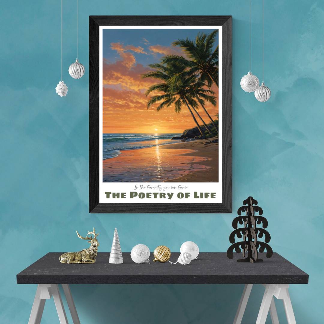 The Poetry of Life Serenity — Vertical Art Print