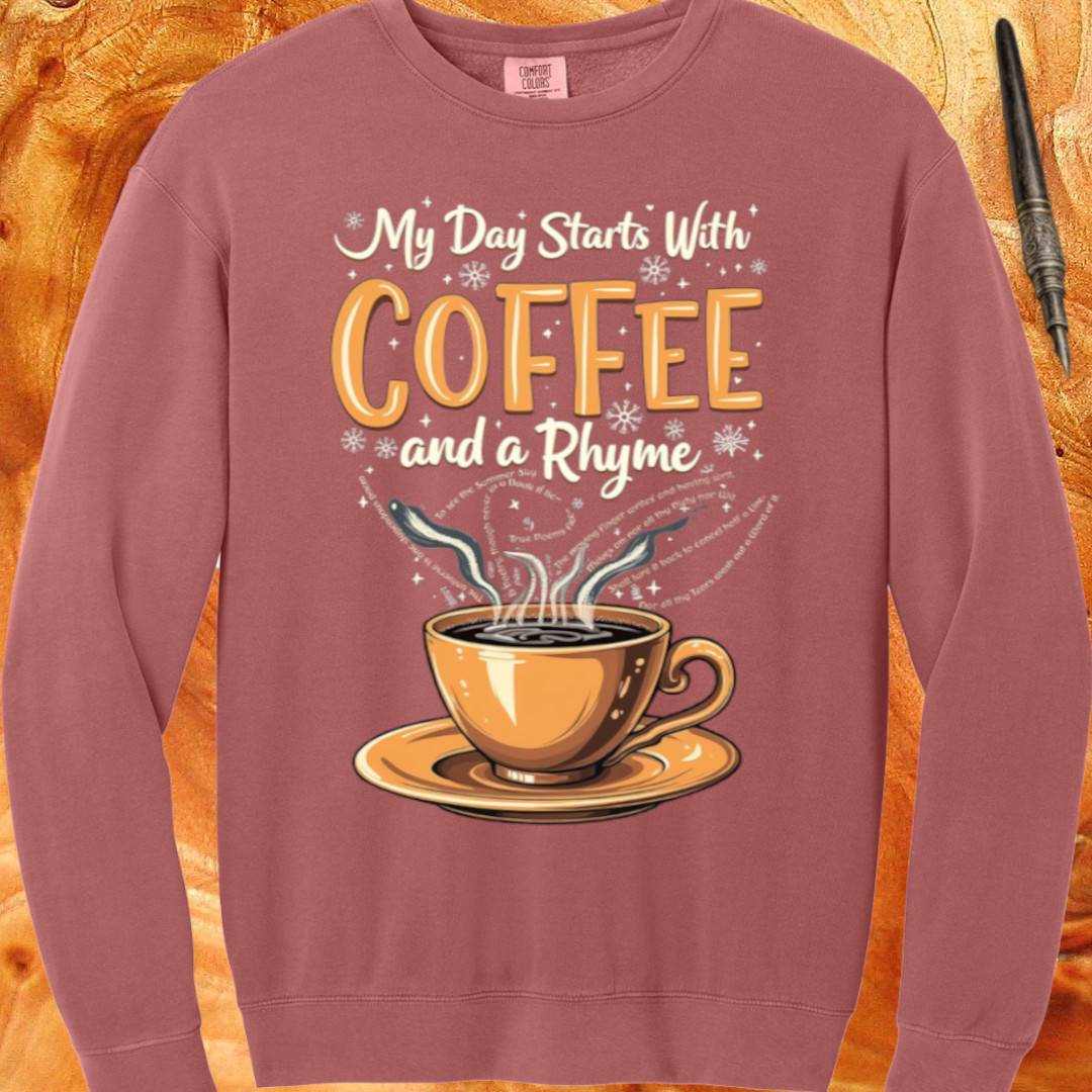Coffee and a Rhyme - Crewneck Sweatshirt