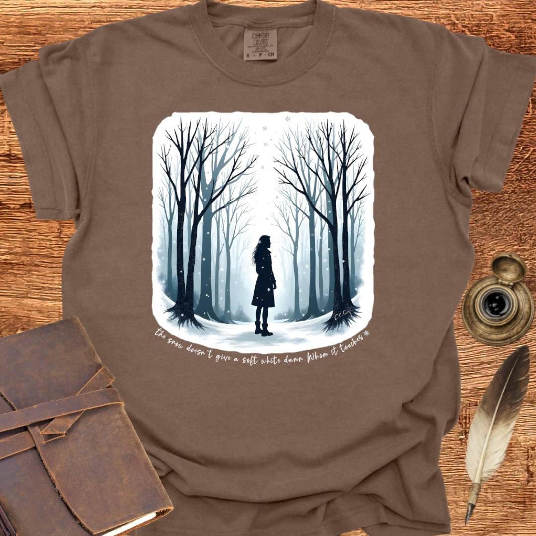 The Snow doesn't give a soft white damn - Writing T-shirt