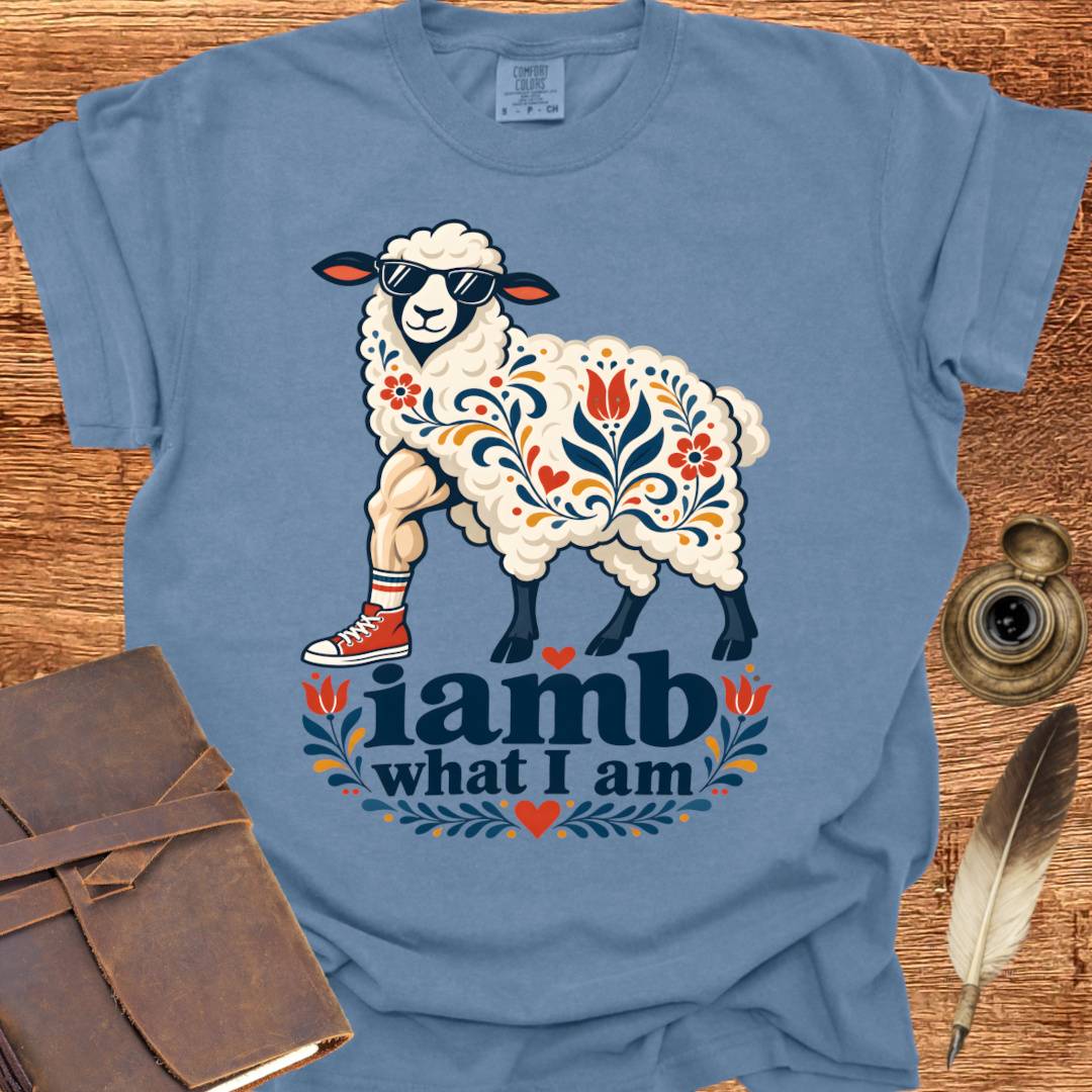 iamb what I am - Poetry T-shirt