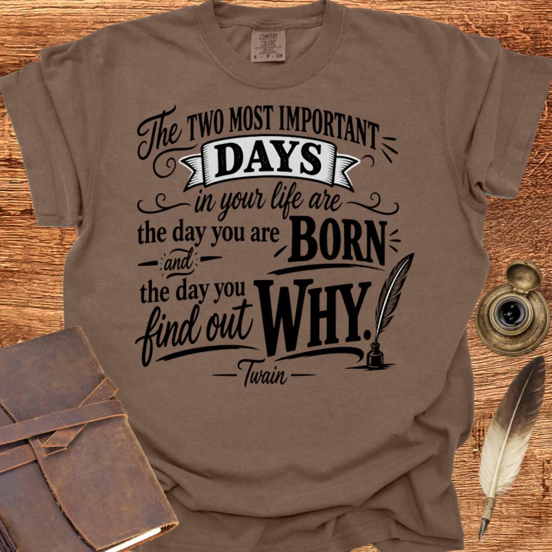 The Two Most Important Days of your Life - Creativity T-shirt