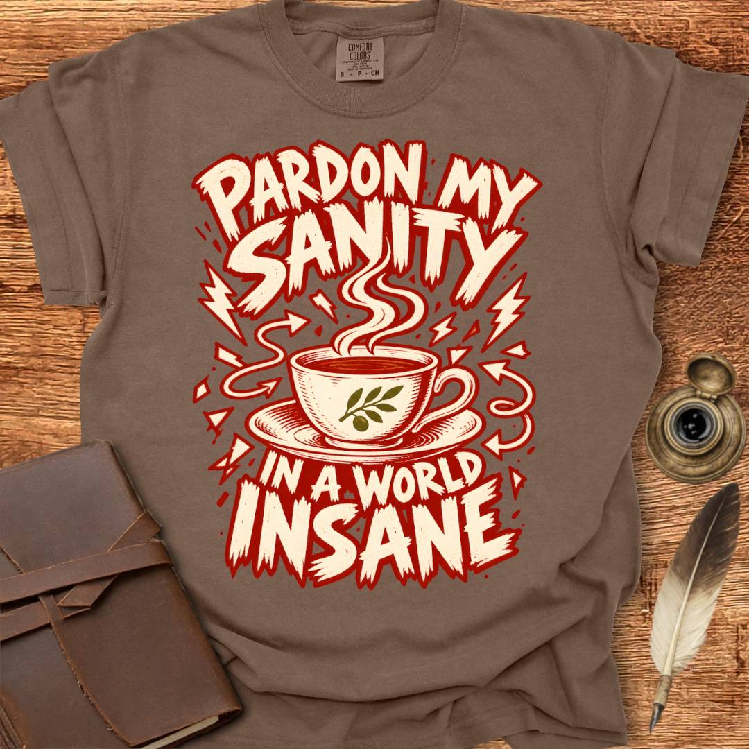 Pardon my Sanity in a World Insane - Creativity T-shirt