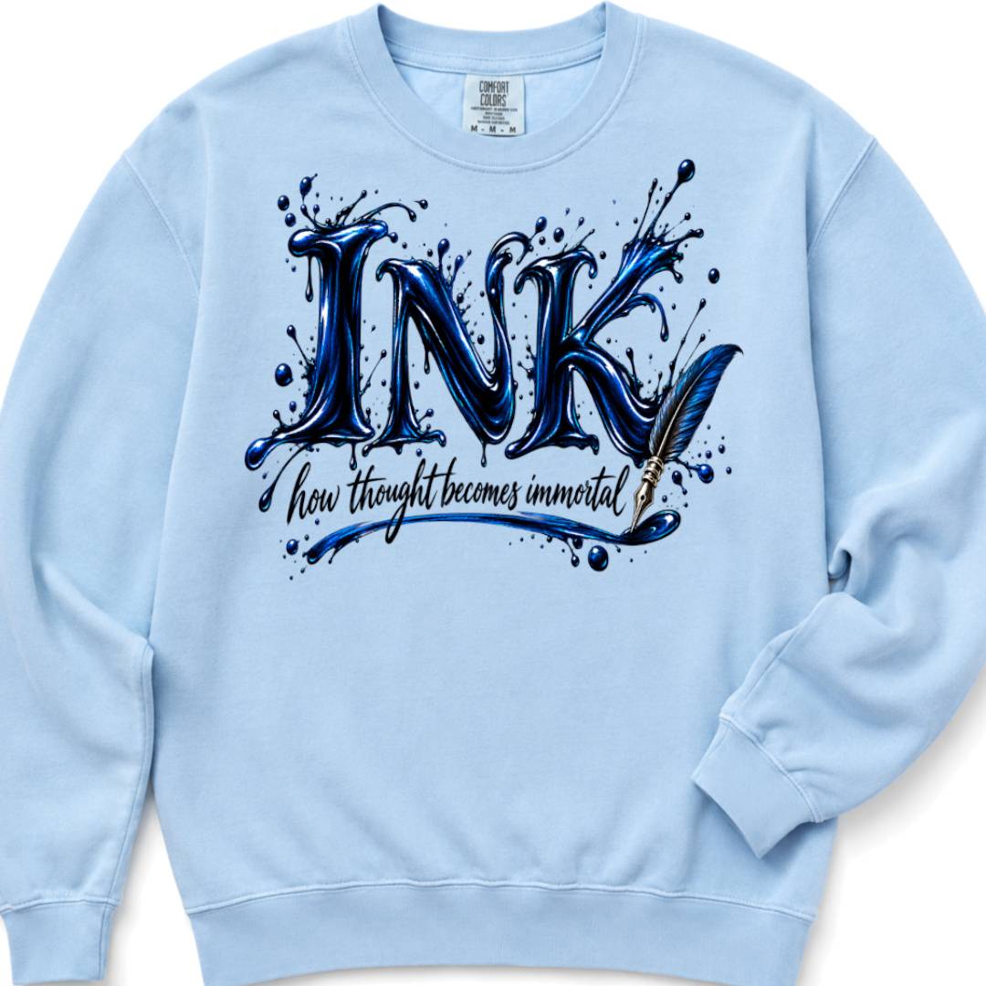 Ink - how thought becomes immortal - Crewneck Sweatshirt