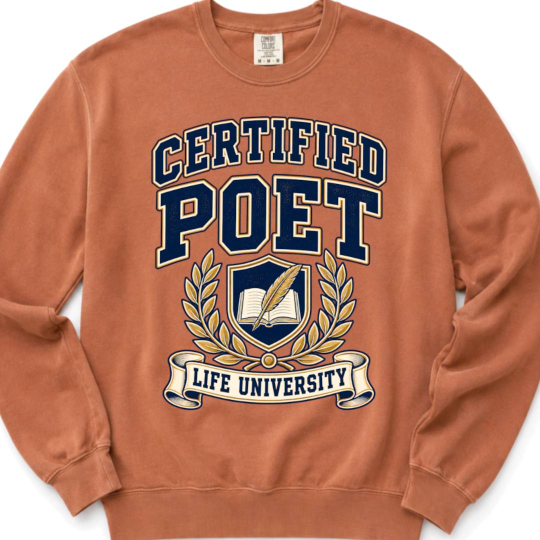 Certified Poet Life University - Crewneck Sweatshirt