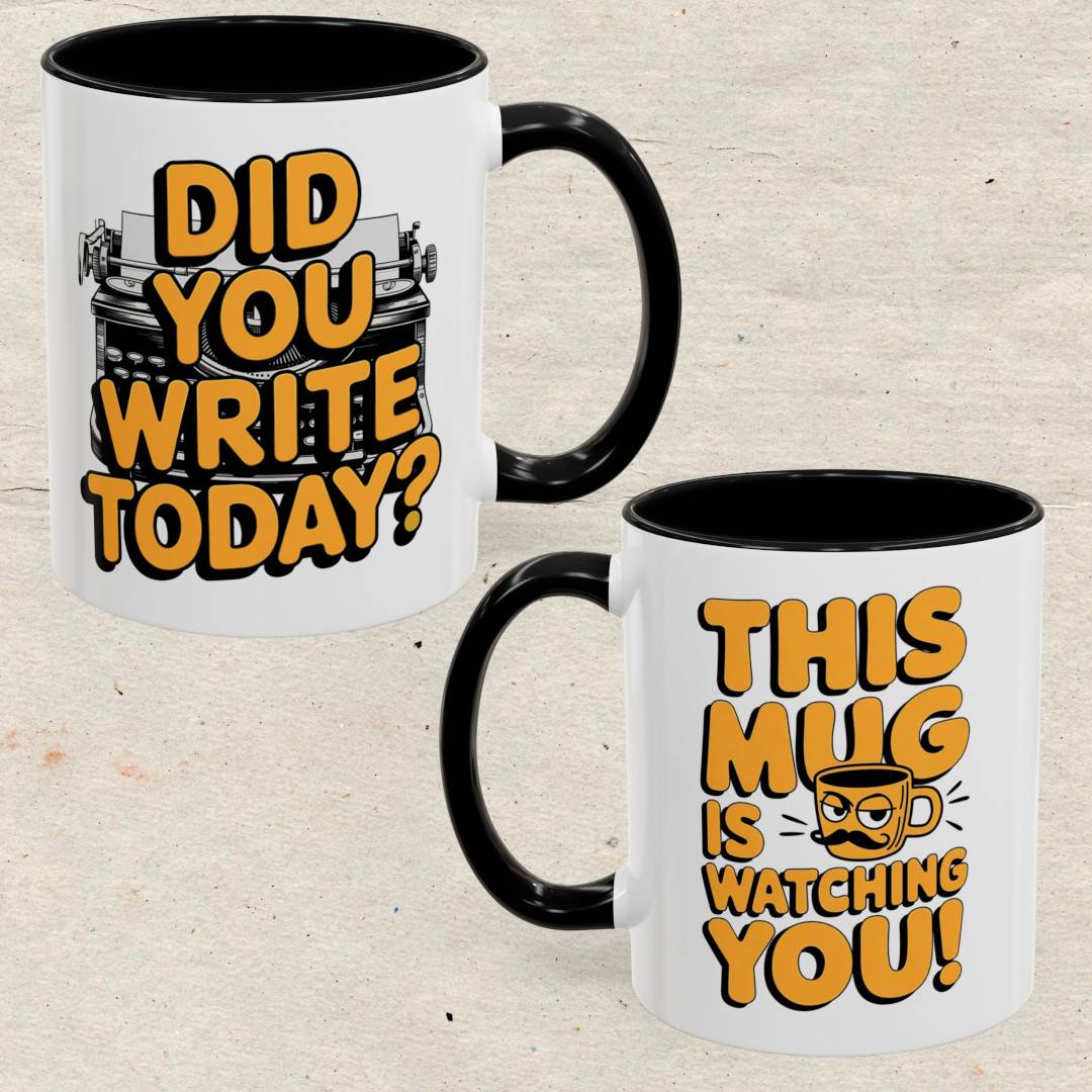 Did you Write today? Accent Coffee Mug
