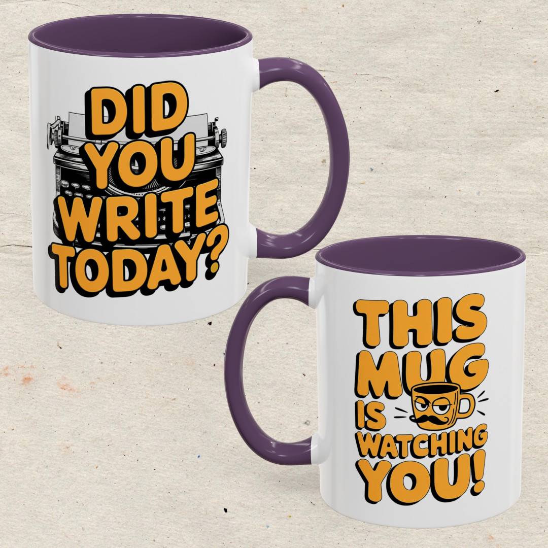 Did you Write today? Accent Coffee Mug