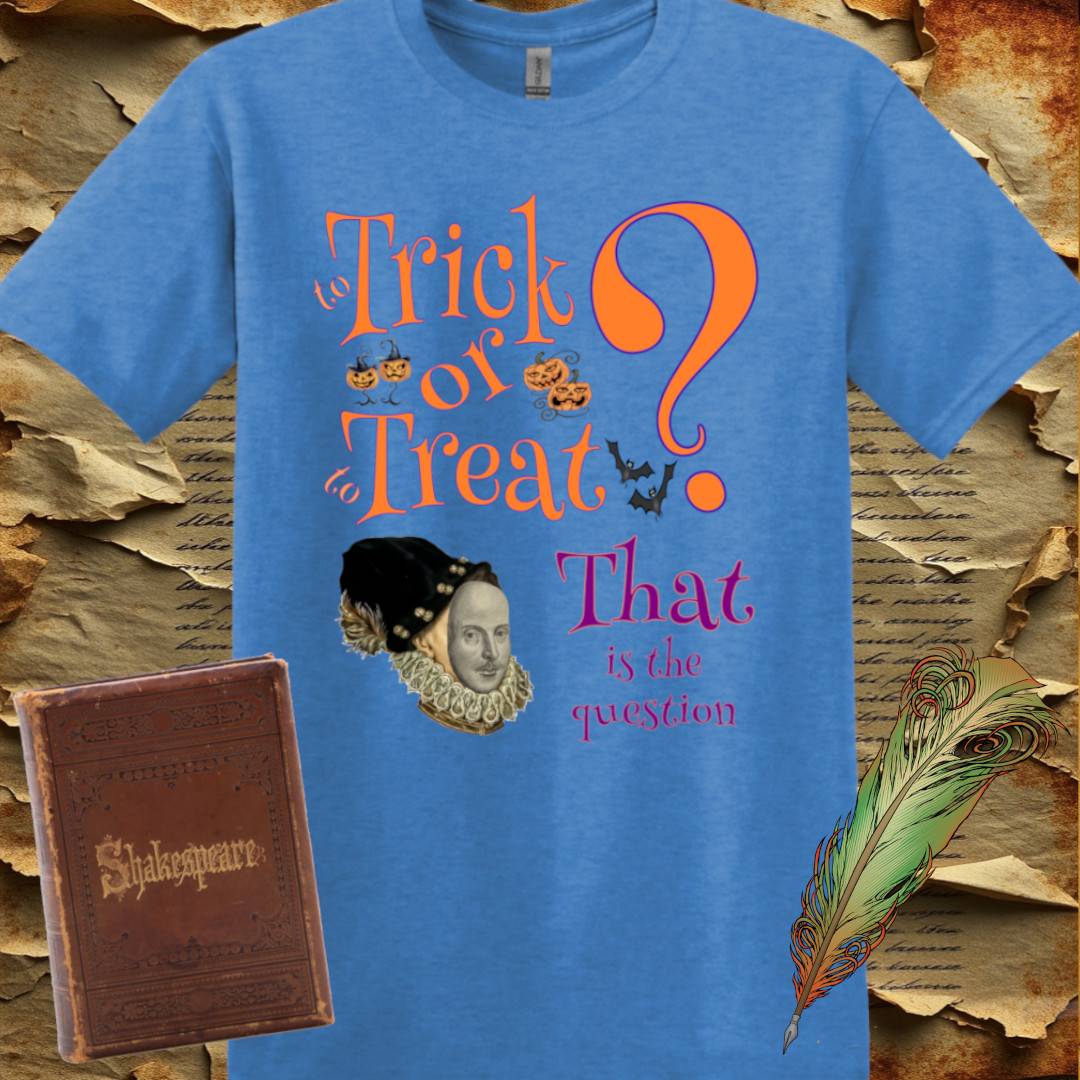 To Trick or to Treat Shakespeare Mask T-Shirt