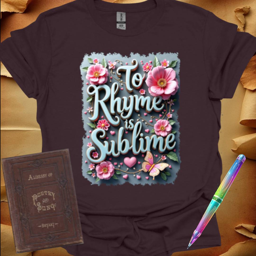 To Rhyme is Sublime Turquoise T-Shirt