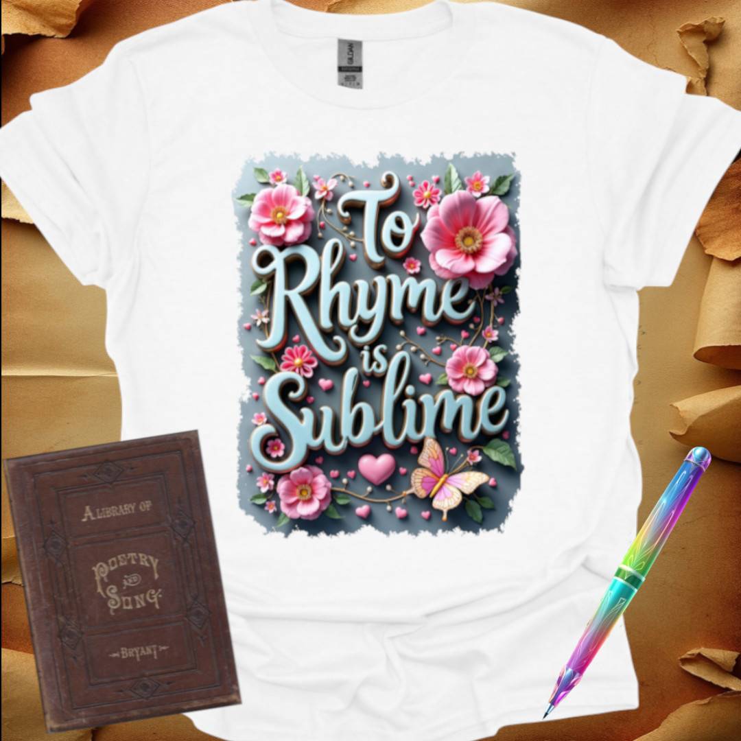 To Rhyme is Sublime Turquoise T-Shirt