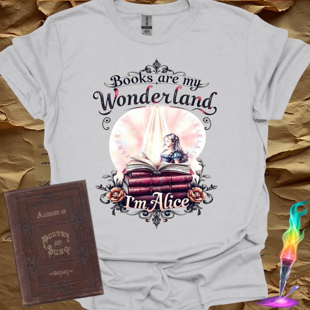 Books are my Wonderland - T-Shirt