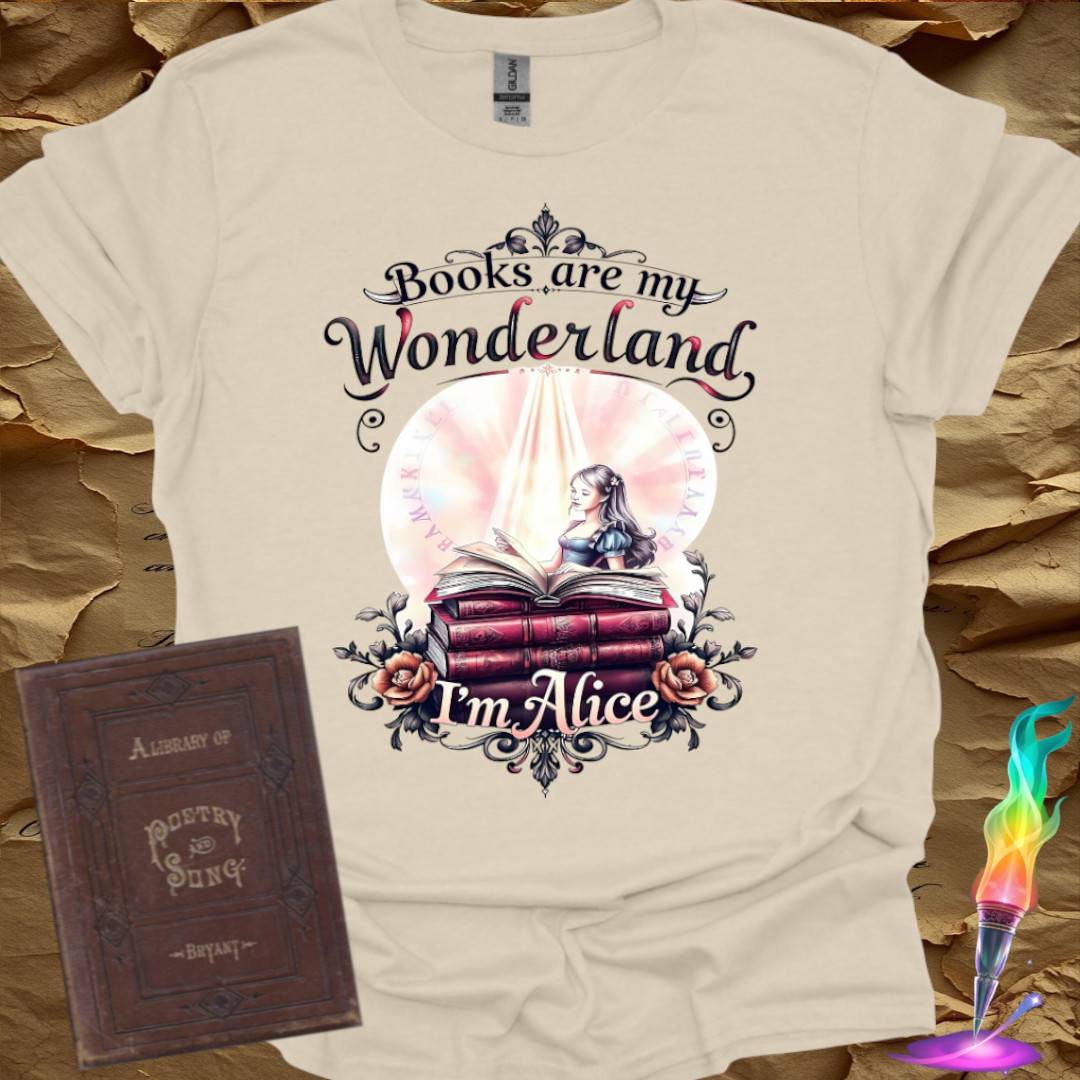 Books are my Wonderland - T-Shirt