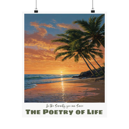 The Poetry of Life Serenity —  Vertical Art Print