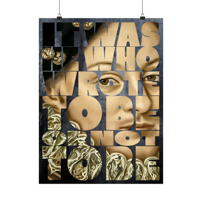 It was He who wrote To Be or not To Be —  Edward DeVere Art Print