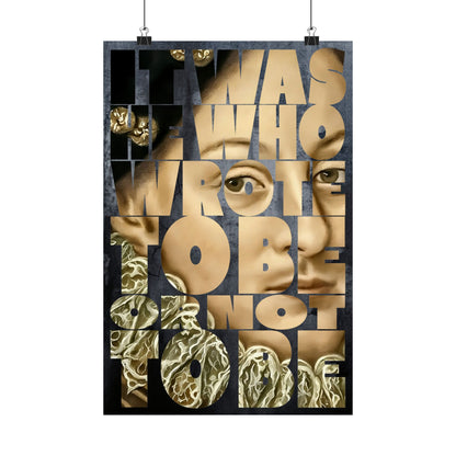 It was He who wrote To Be or not To Be —  Edward DeVere Art Print