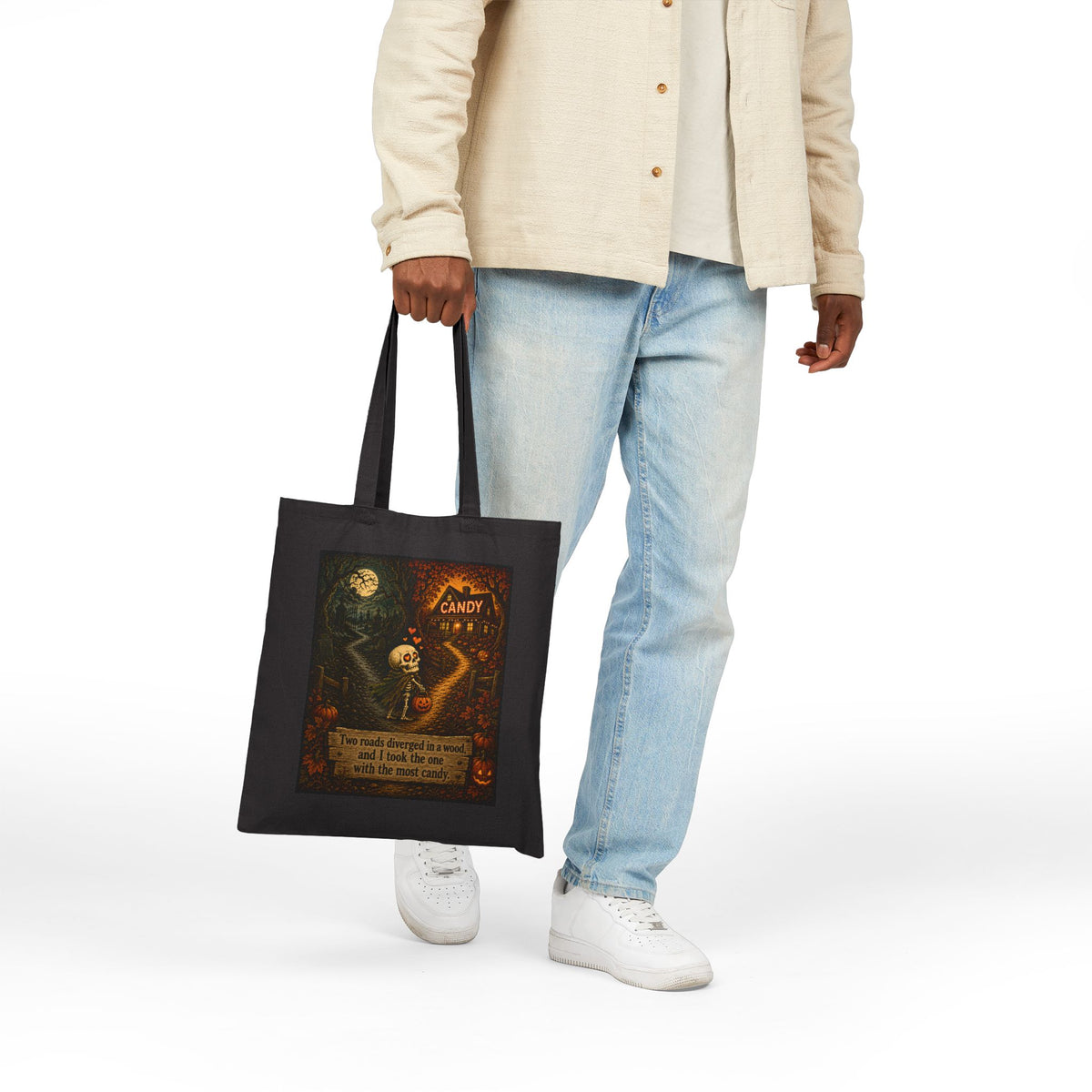 The Road with the most Candy - Frost Canvas Tote