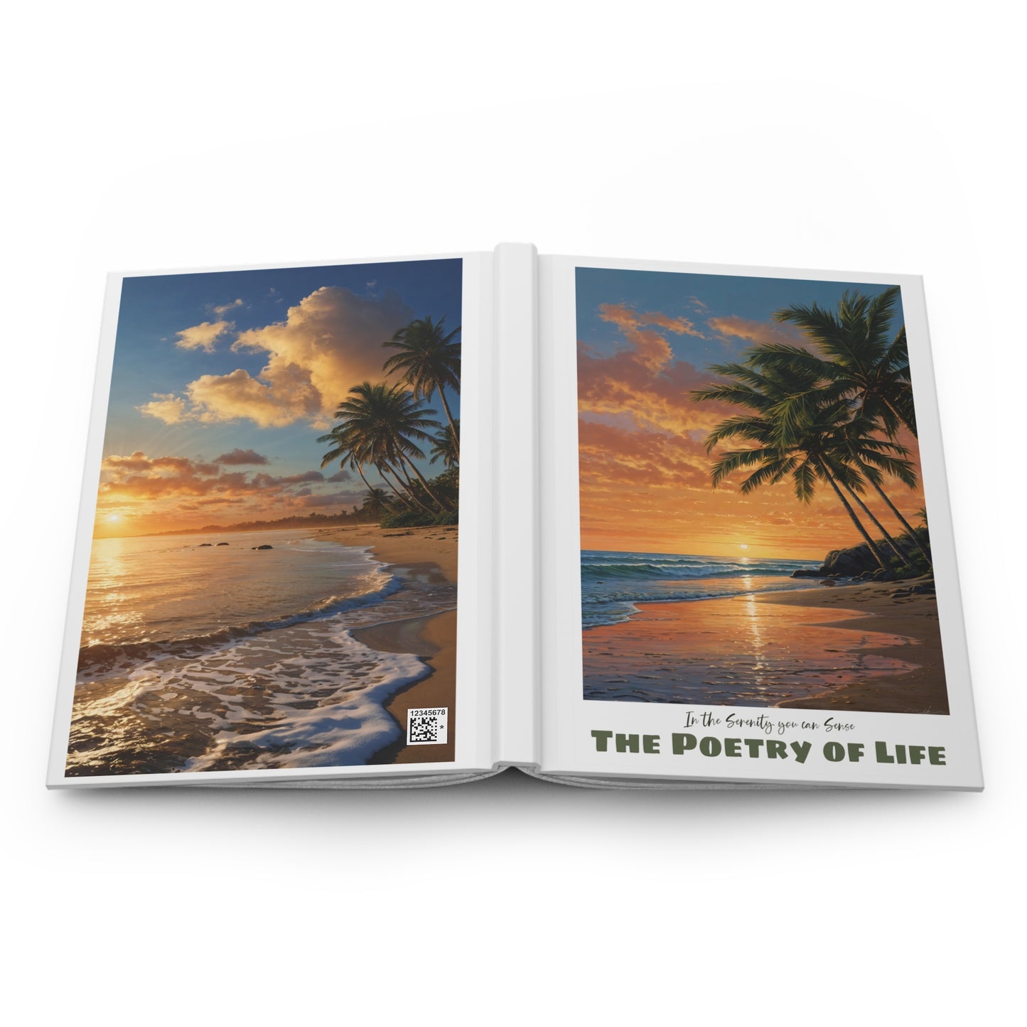 The Poetry of Life Serenity Hardcover Journal — Inspirational Writer Notebook