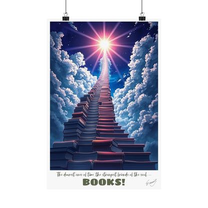 Books! Friends of the Soul —  Dickinson Art Print