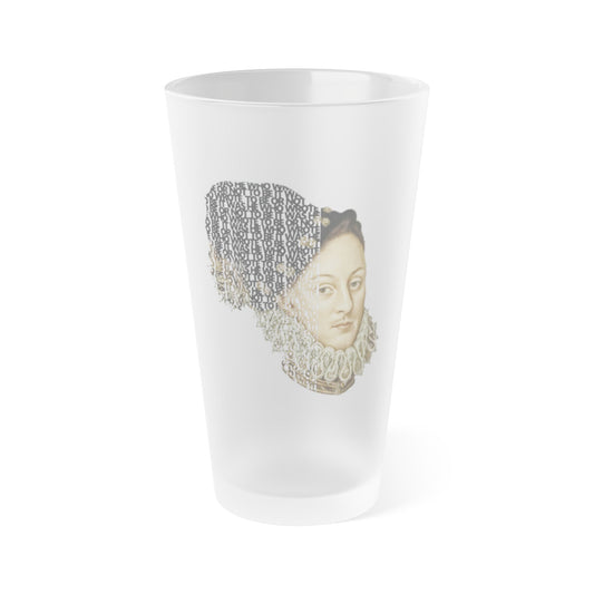 It was He who wrote To Be or not To Be - 16oz Frosted Pint Glass