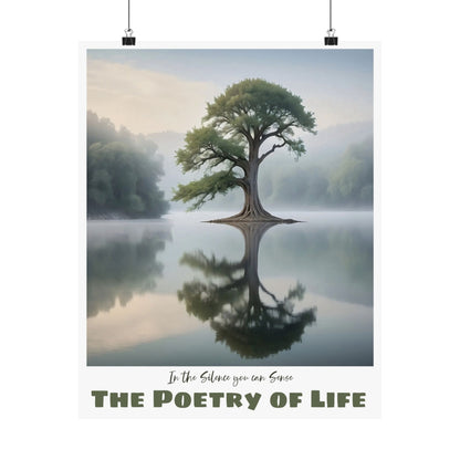 The Poetry of Life Silence —  Vertical Art Print