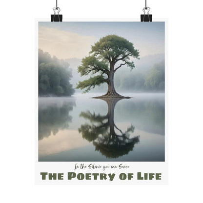 The Poetry of Life Silence —  Vertical Art Print
