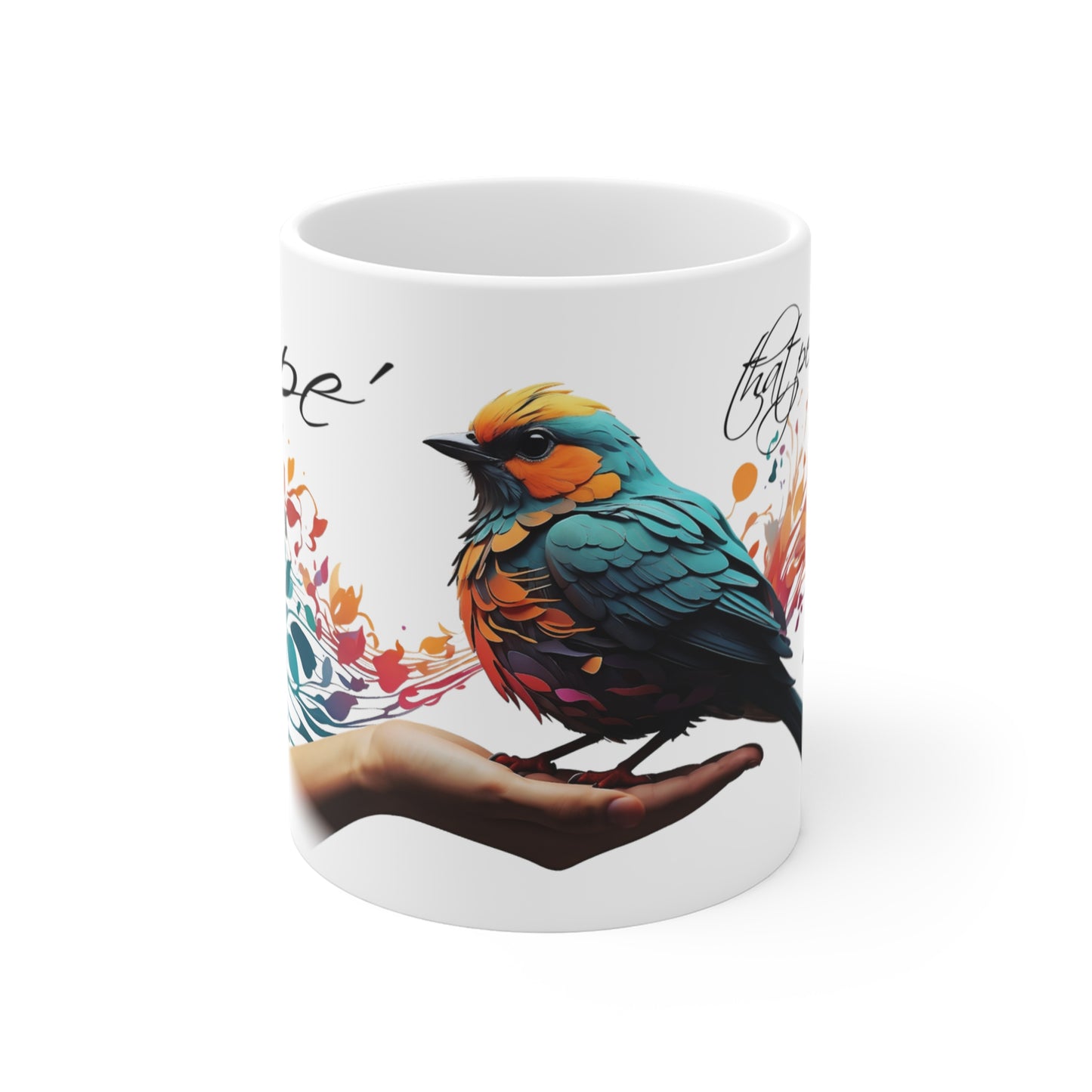 Hope is the thing with feathers 11 oz Mug