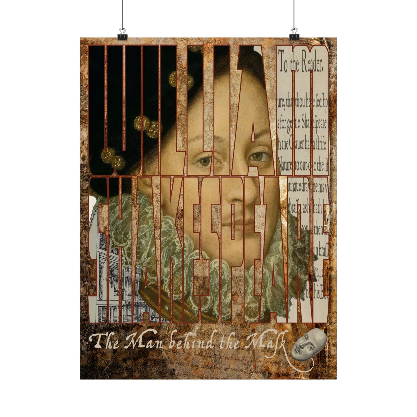 The Man behind the Mask —  Edward DeVere Art Print
