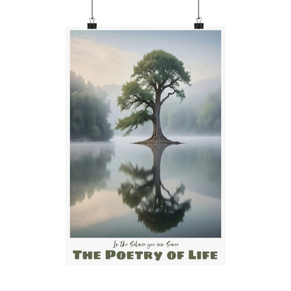 The Poetry of Life Silence —  Vertical Art Print