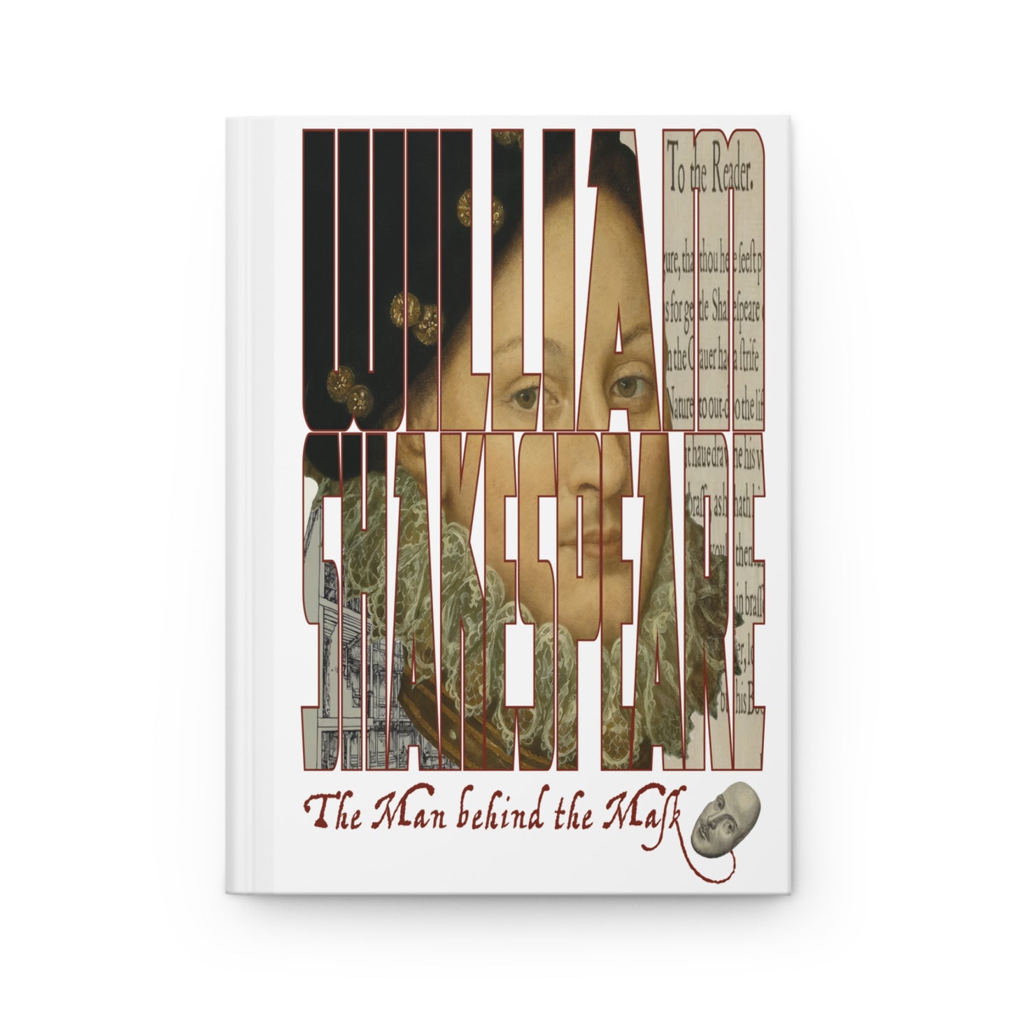 The Man behind the Mask Hardcover Journal — Inspirational Writer Notebook