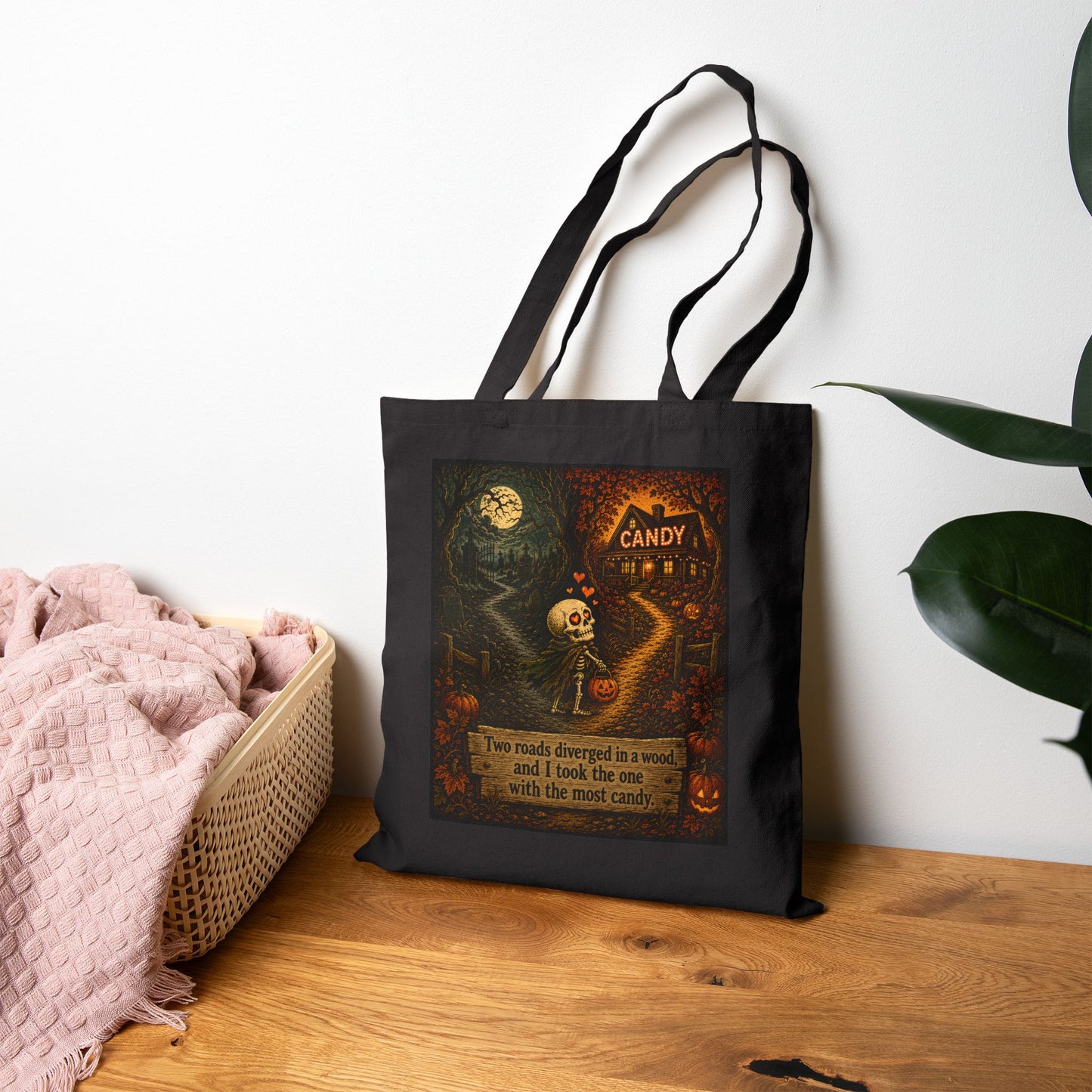 The Road with the most Candy - Frost Canvas Tote