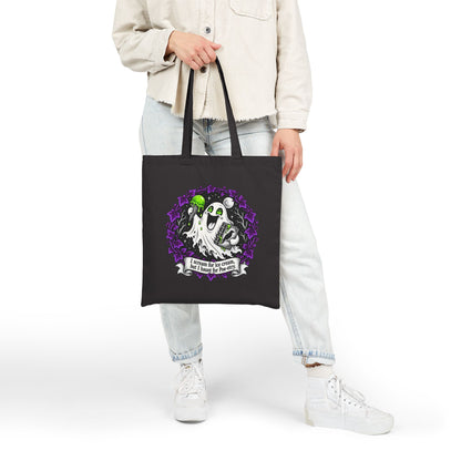 I haunt for Poe-etry Canvas Tote
