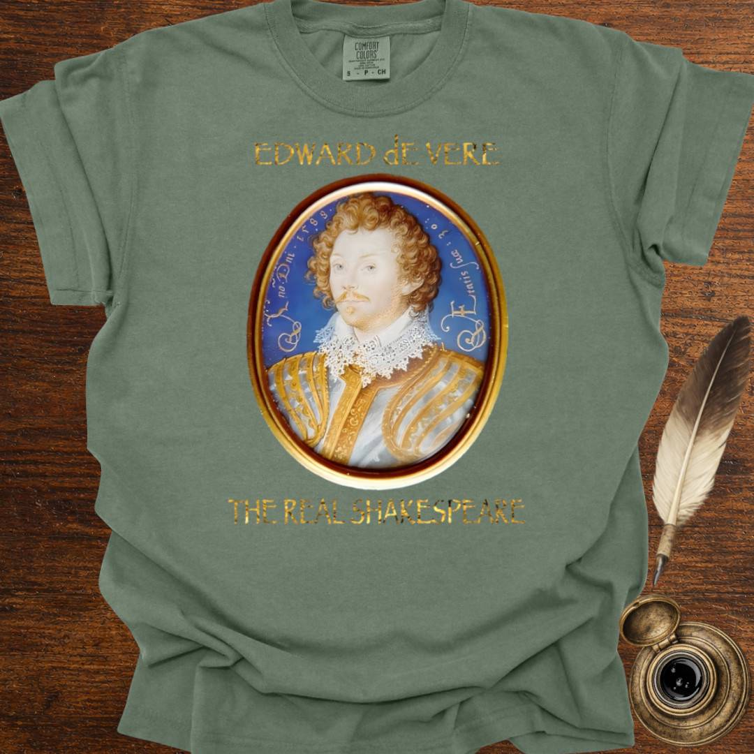 Edward DeVere portrait —  Shakespearean Tee