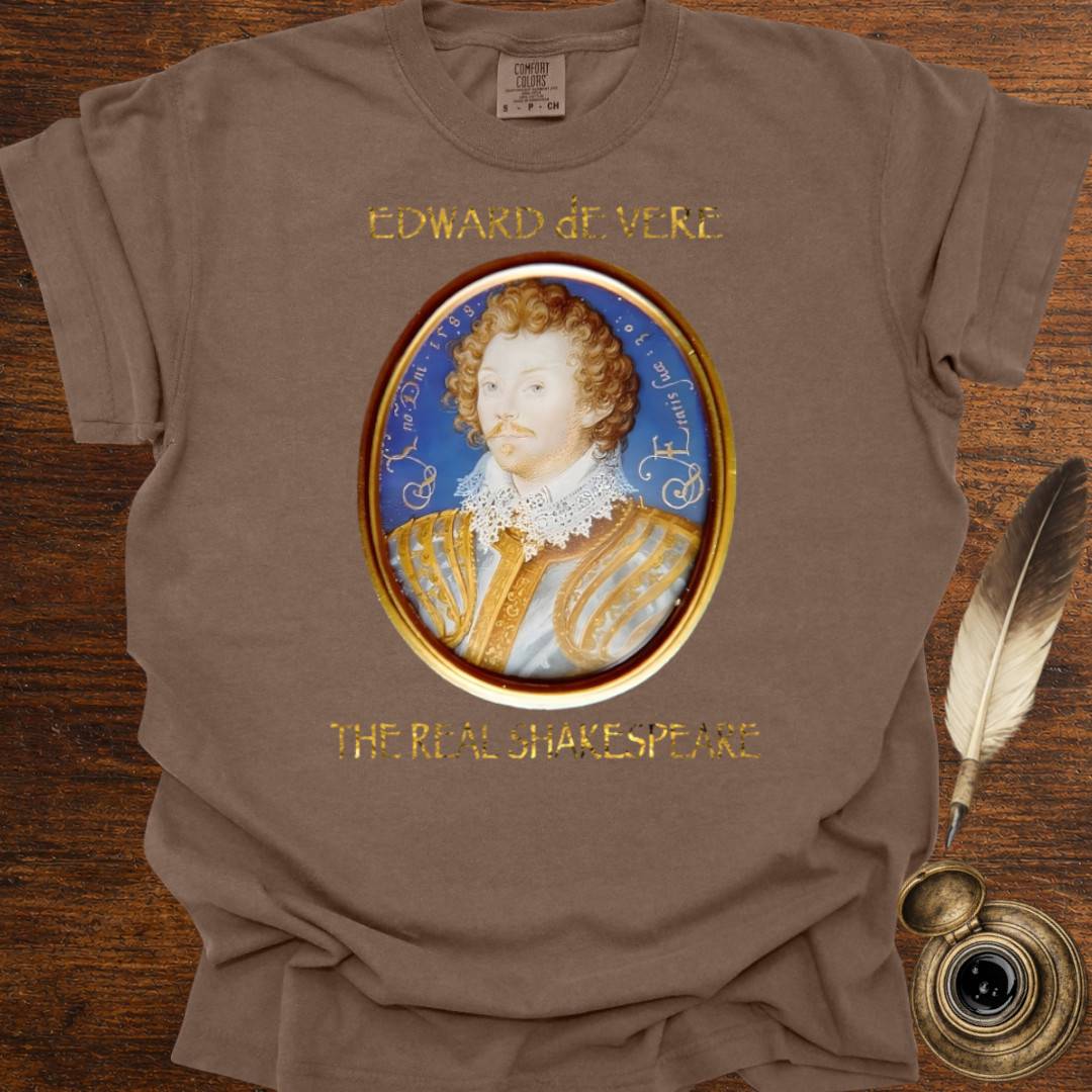 Edward DeVere portrait —  Shakespearean Tee