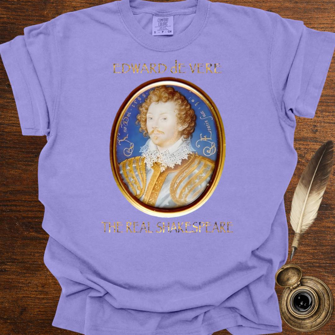 Edward DeVere portrait —  Shakespearean Tee