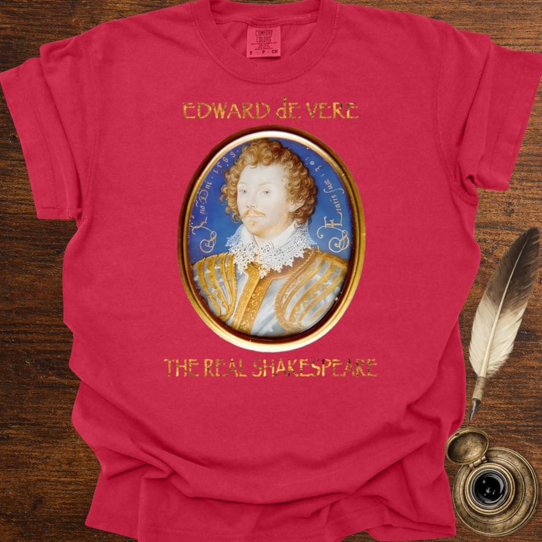 Edward DeVere portrait —  Shakespearean Tee