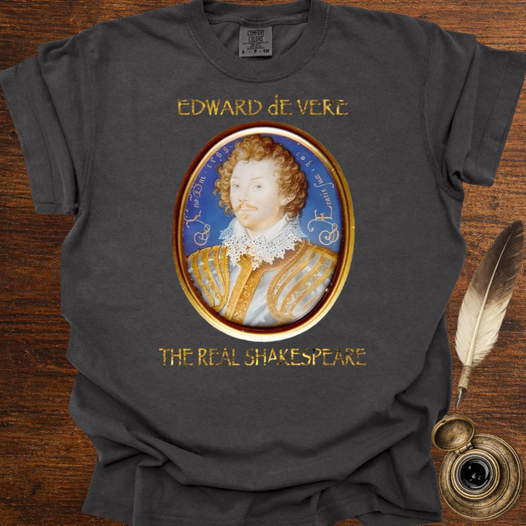 Edward DeVere portrait —  Shakespearean Tee