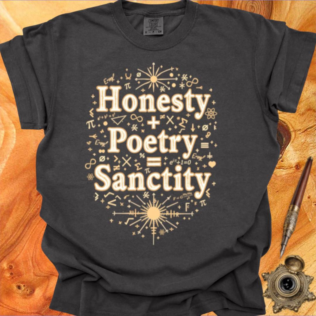 Honesty + Poetry = Sanctity - Poetry T-shirt