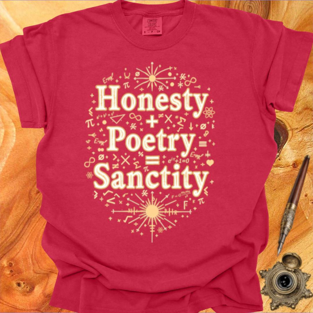 Honesty + Poetry = Sanctity - Poetry T-shirt