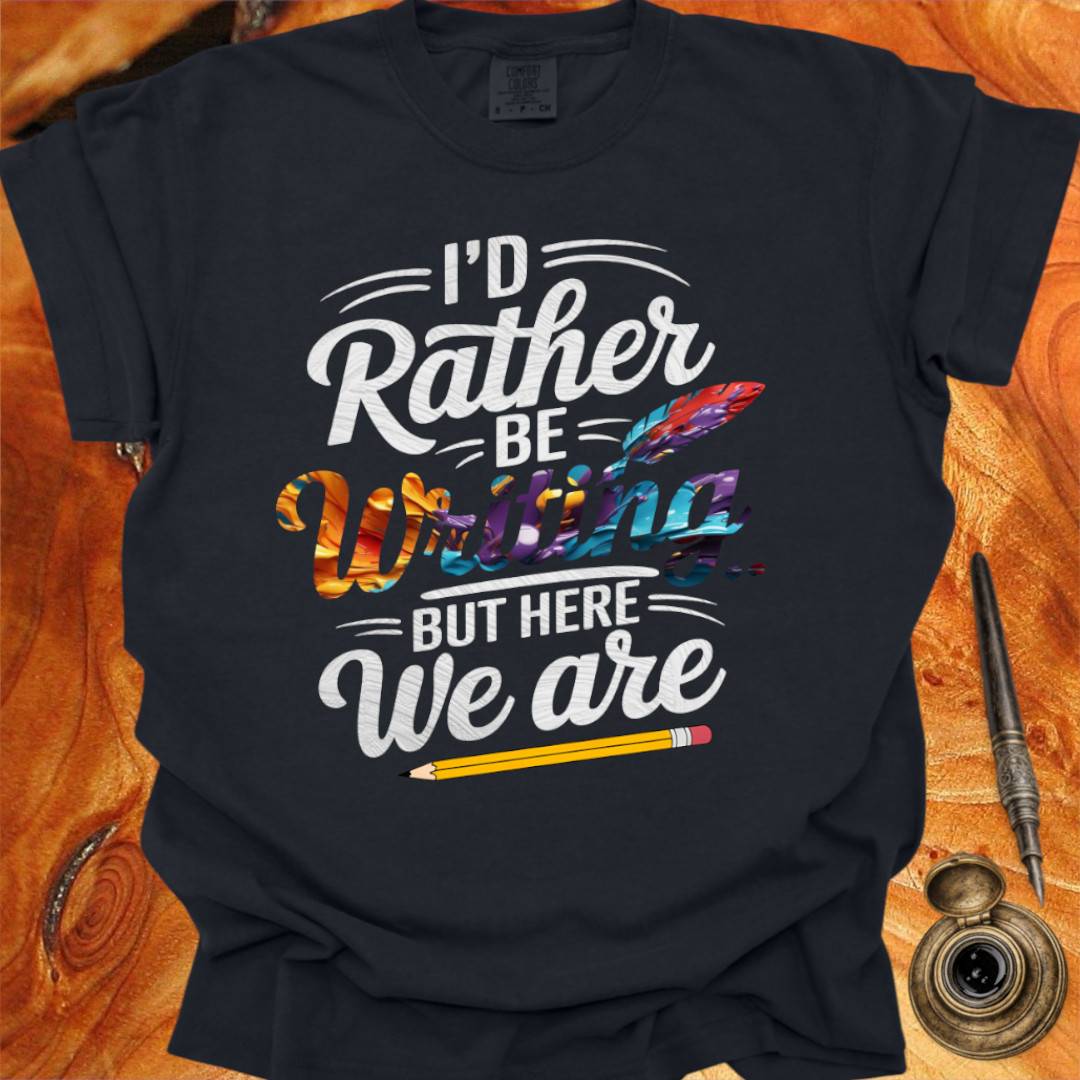 I'd rather be Writing - Writing T-shirt