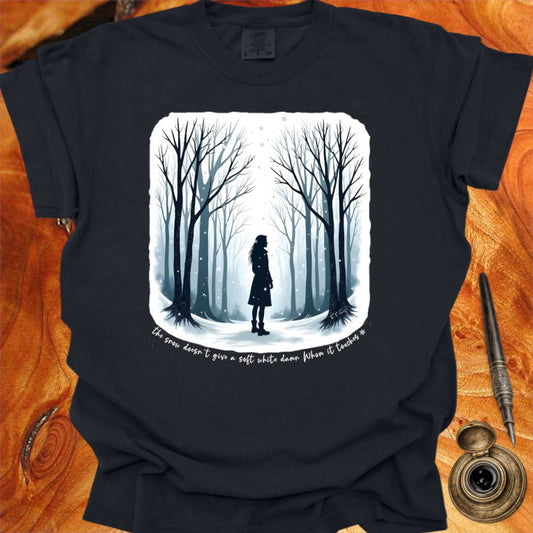 The Snow doesn't give a soft white damn - Writing T-shirt