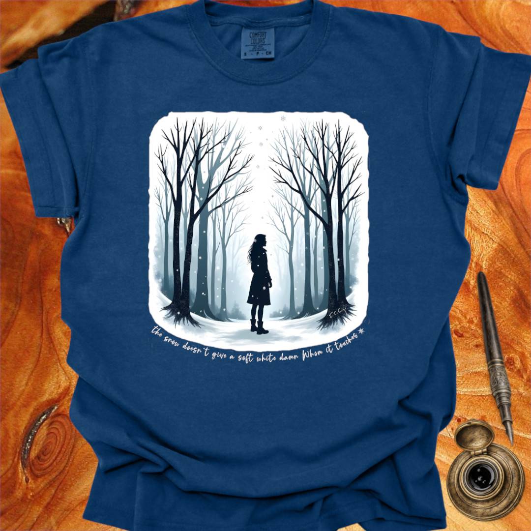 The Snow doesn't give a soft white damn - Writing T-shirt