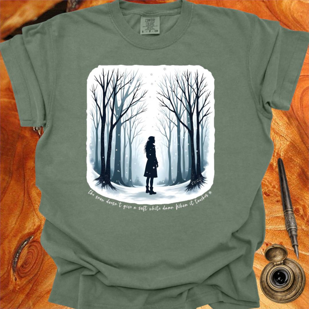 The Snow doesn't give a soft white damn - Writing T-shirt