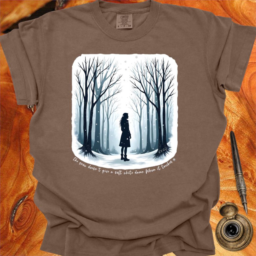 The Snow doesn't give a soft white damn - Writing T-shirt