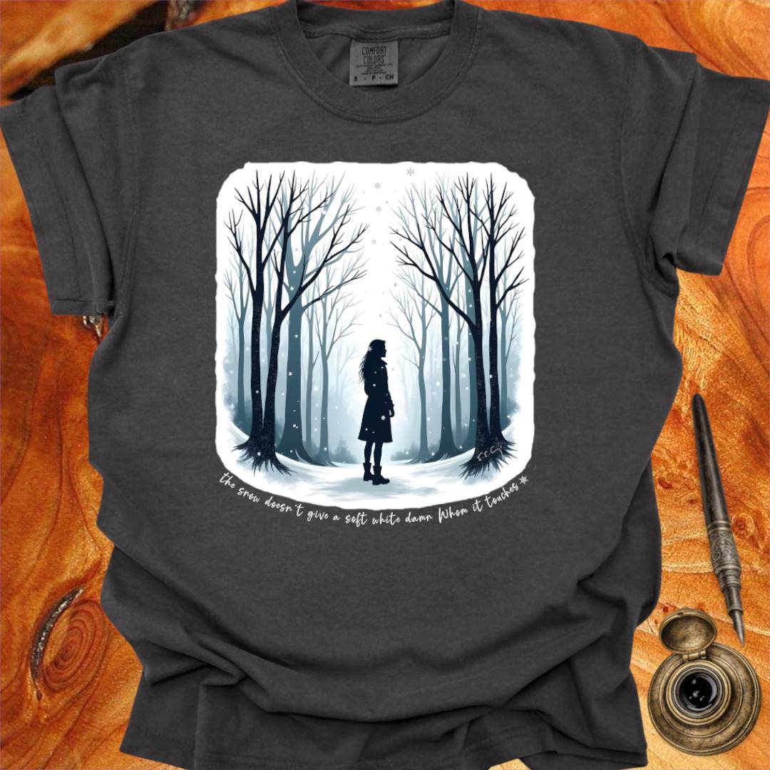 The Snow doesn't give a soft white damn - Writing T-shirt