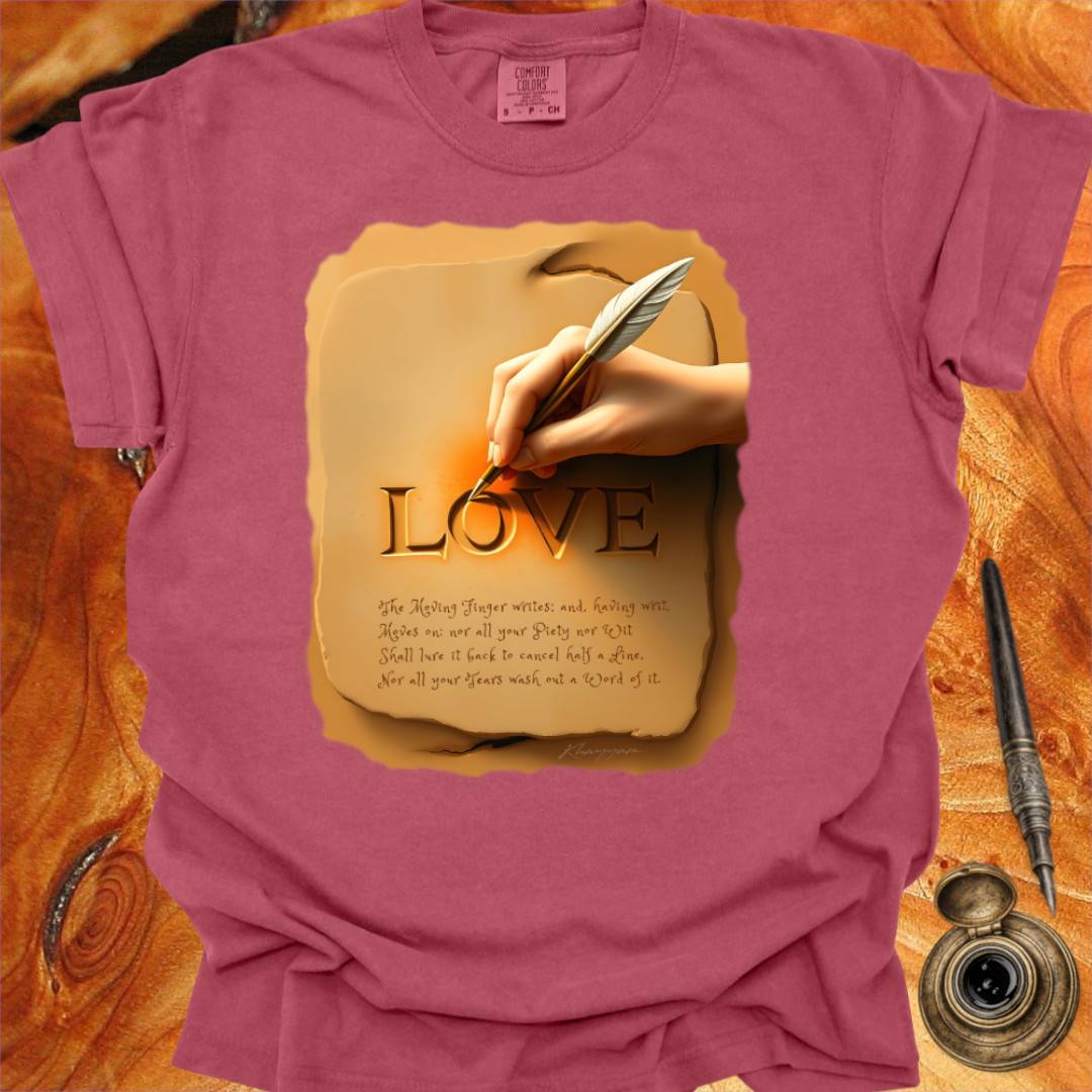 The Moving Finger Writes - Writing T-shirt