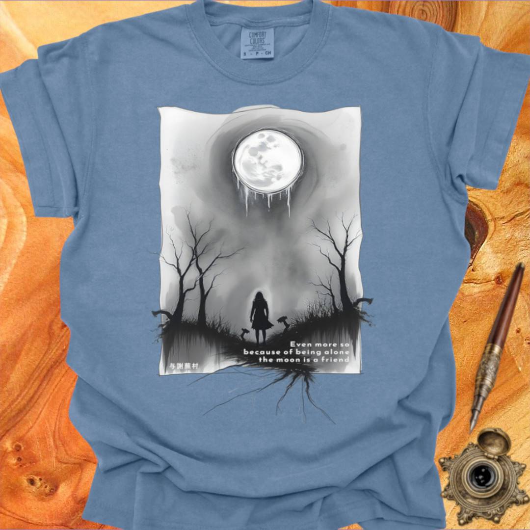 The Moon is a Friend - Poetry T-shirt