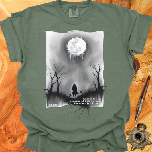 The Moon is a Friend - Poetry T-shirt