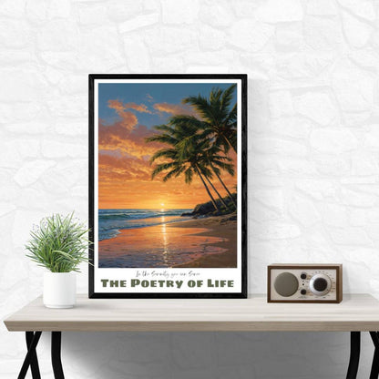 The Poetry of Life Serenity —  Vertical Art Print