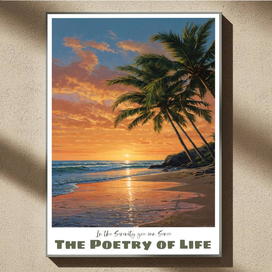 The Poetry of Life Serenity —  Vertical Art Print